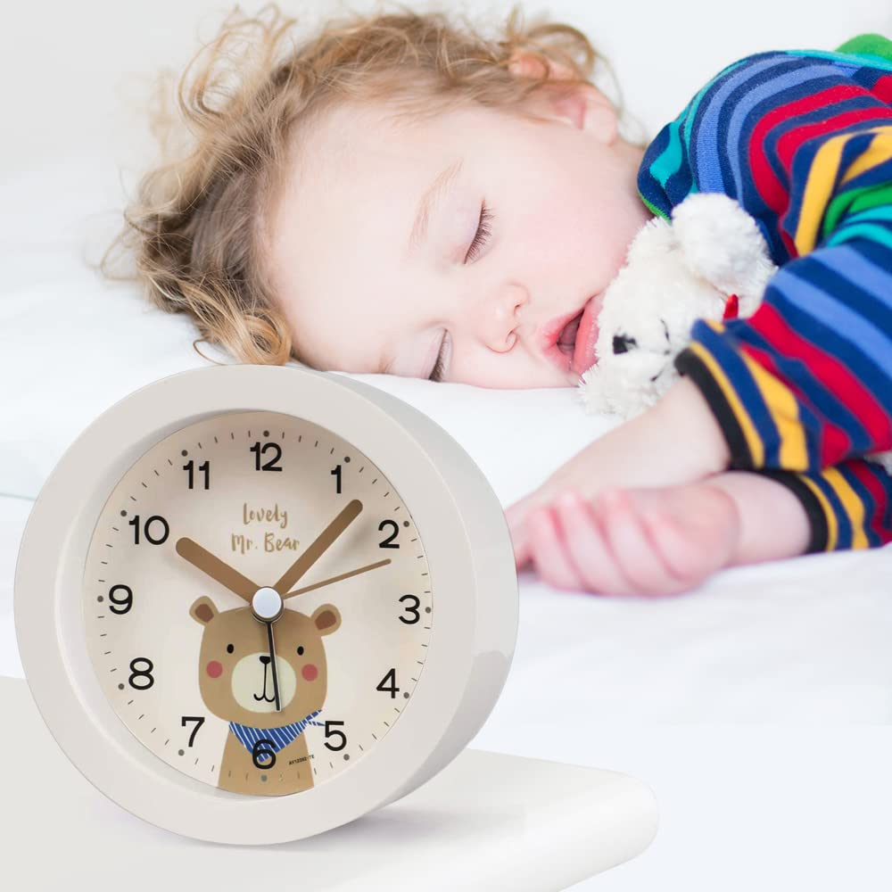Sveglia Analogica Silenziosa - Senza Ticchettio, Con Luce Notturna, Da Viaggio - Foto 2