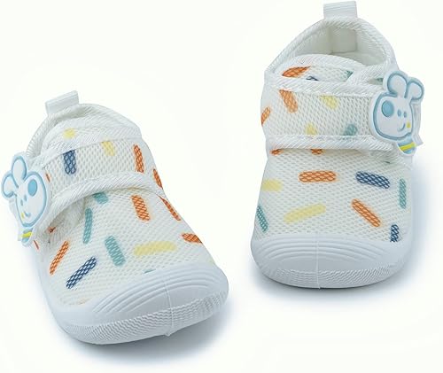 Miniatura 7 de WILLFUN Zapatos chirriantes para bebés, niños y niñas, tenis para primeros caminos, suela suave, para niños pequeños de 0 a 3 años