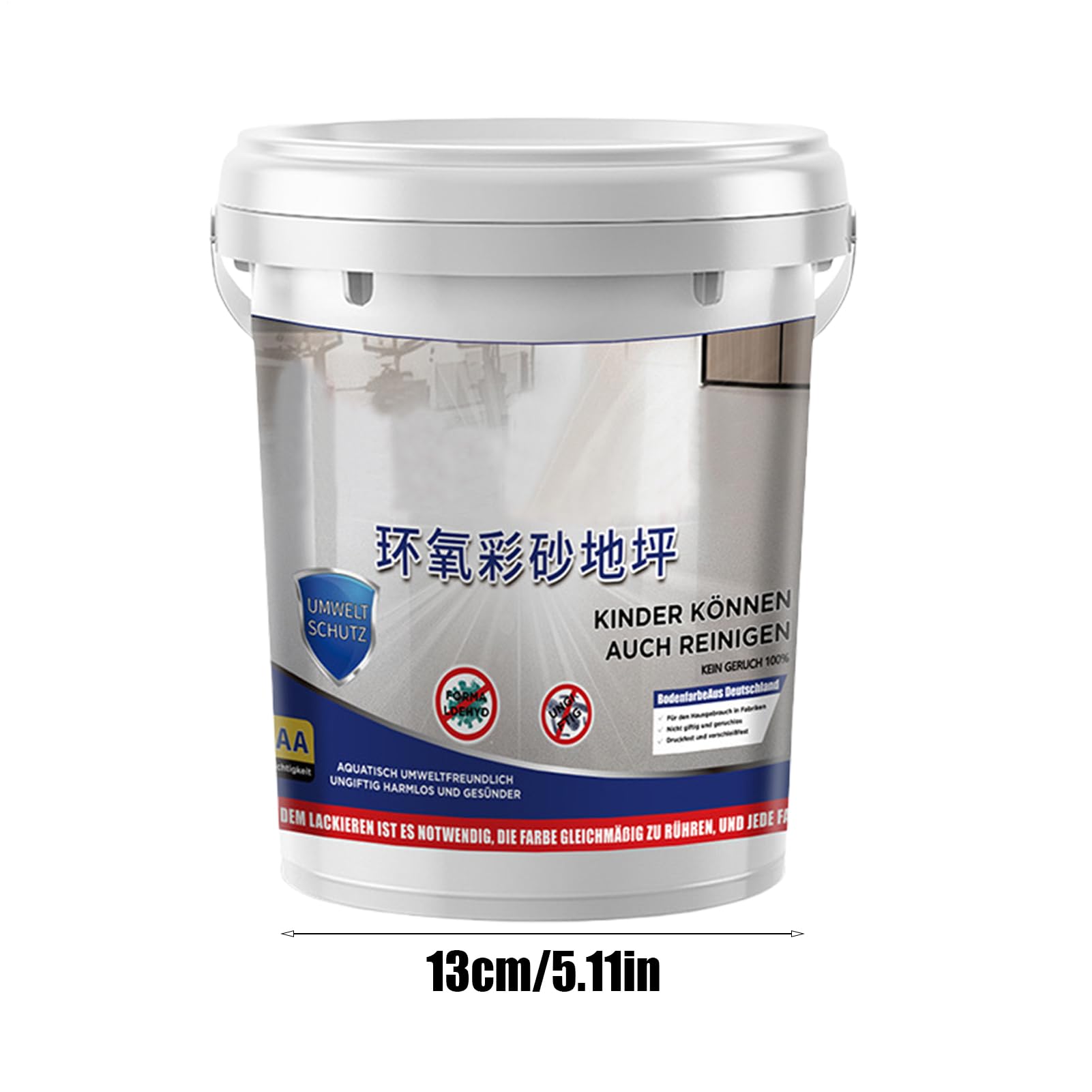 Epoxyharz-Bodenfarbe | Epoxy-Bodenfarbe mit farbigem Sand - Glitzermarmoreffekt rutschfester wasserfester Fliesensand, Holz, Arbeitsplatte, Haus, Garage