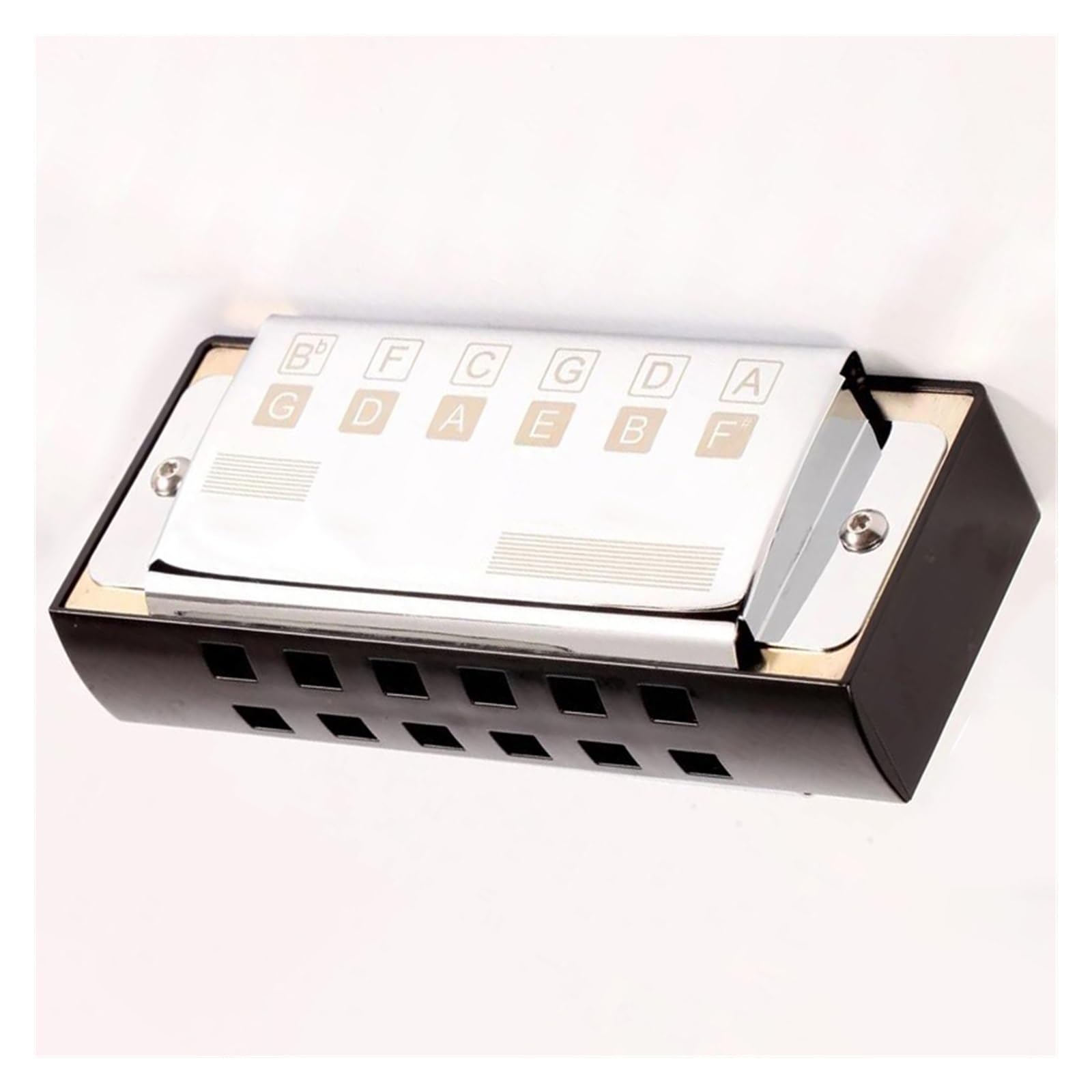 Armonica per basso a 10 fori con chiave C con borsa in argento Strumento armonica per ensemble professionale Set Di Armonica