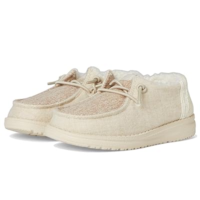 Hey Dude Kids Wendy Brushed Cozy (Toddler) Girls Shoes Ivory