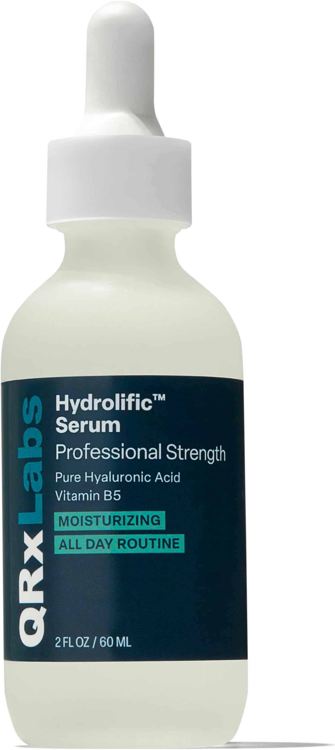 QRxLabs Hyaluronic Acid Serum - Hydration Serum for Face Anti Aging with Vitamin B5 - Face Hydration & Elasticity Boost - Essential Facial Care Formula - 2 Fl Oz, Pack of 1