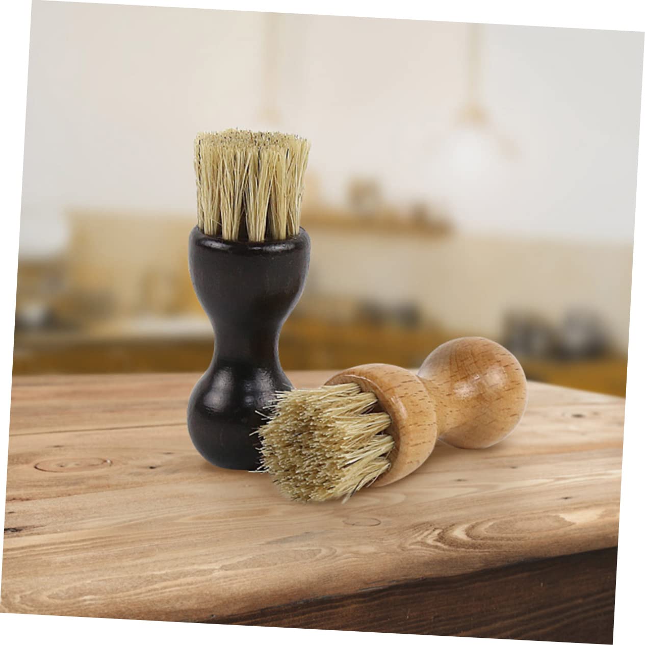 CALLARON 12pièces Brosse à Chaussures Bois Lot de Brosse Polissante Multi-Fonction pour Nettoyage Et Entretien des Chaussures Design Pratique Et