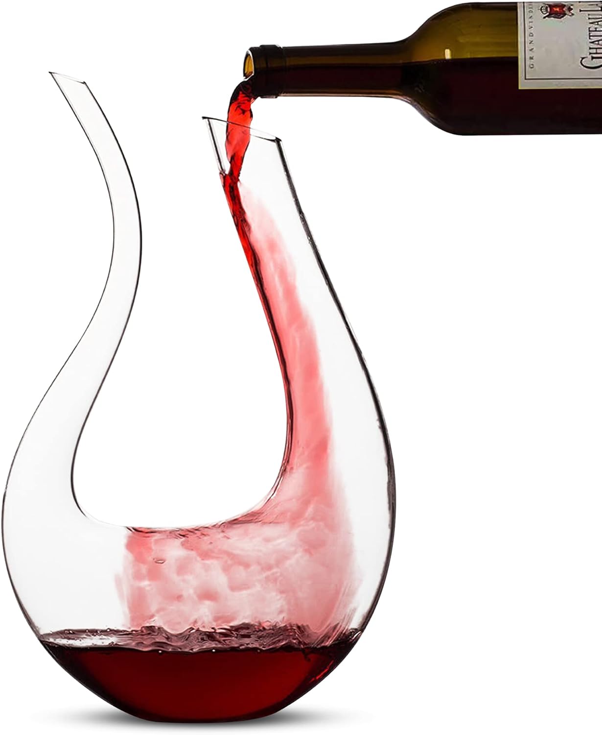 Pellholmen Collection UShape Wine Decanter, Red Wine