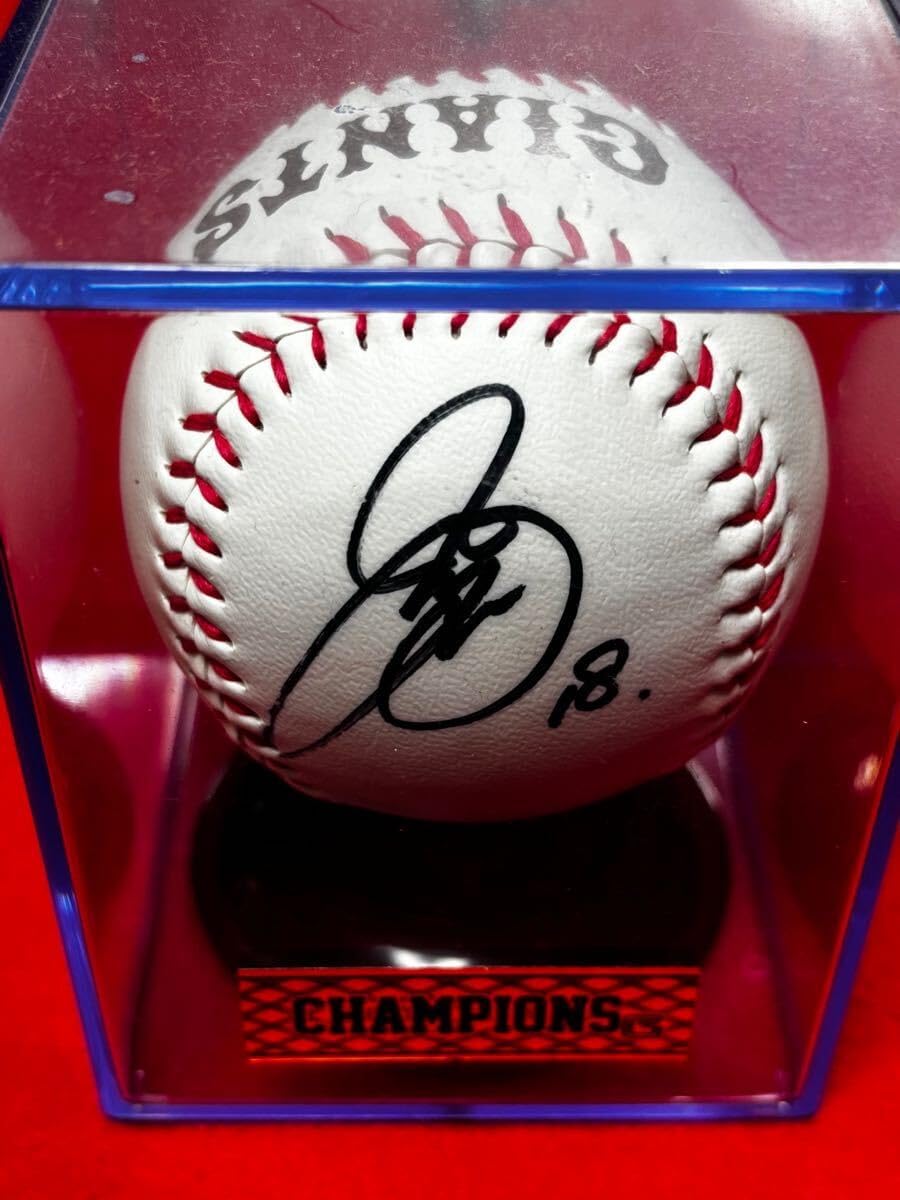 読売ジャイアンツ 菅野智之 ＃18 直筆サイン入り ボール MIYAZAKI