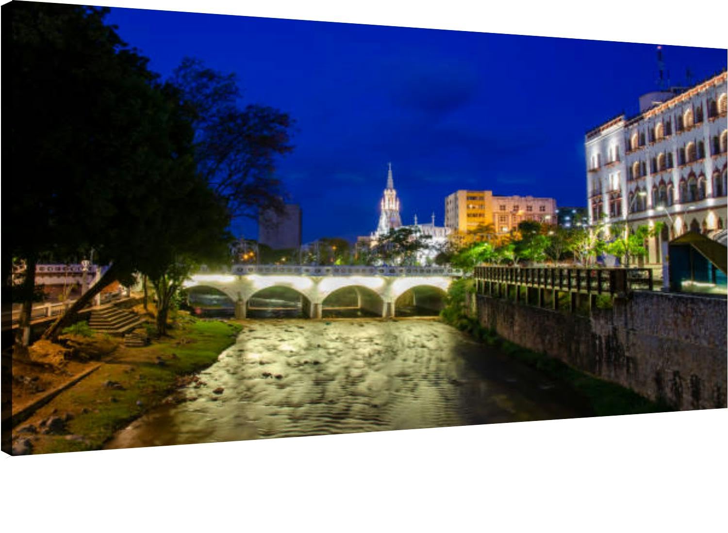 XidexFara Canvas Wall Art for Living Room Bedroom City Cali Colombia Big Large Wall Art Decor Framed Painting Wall Pictures Prints Artwork Office