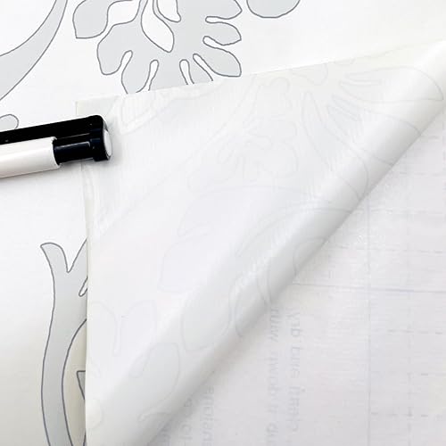 Miniatura 3 de Yifely Papel de estantería floral gris autoadhesivo para revestimiento de estante y cajón, 17.7 pulgadas por 9.8 pies