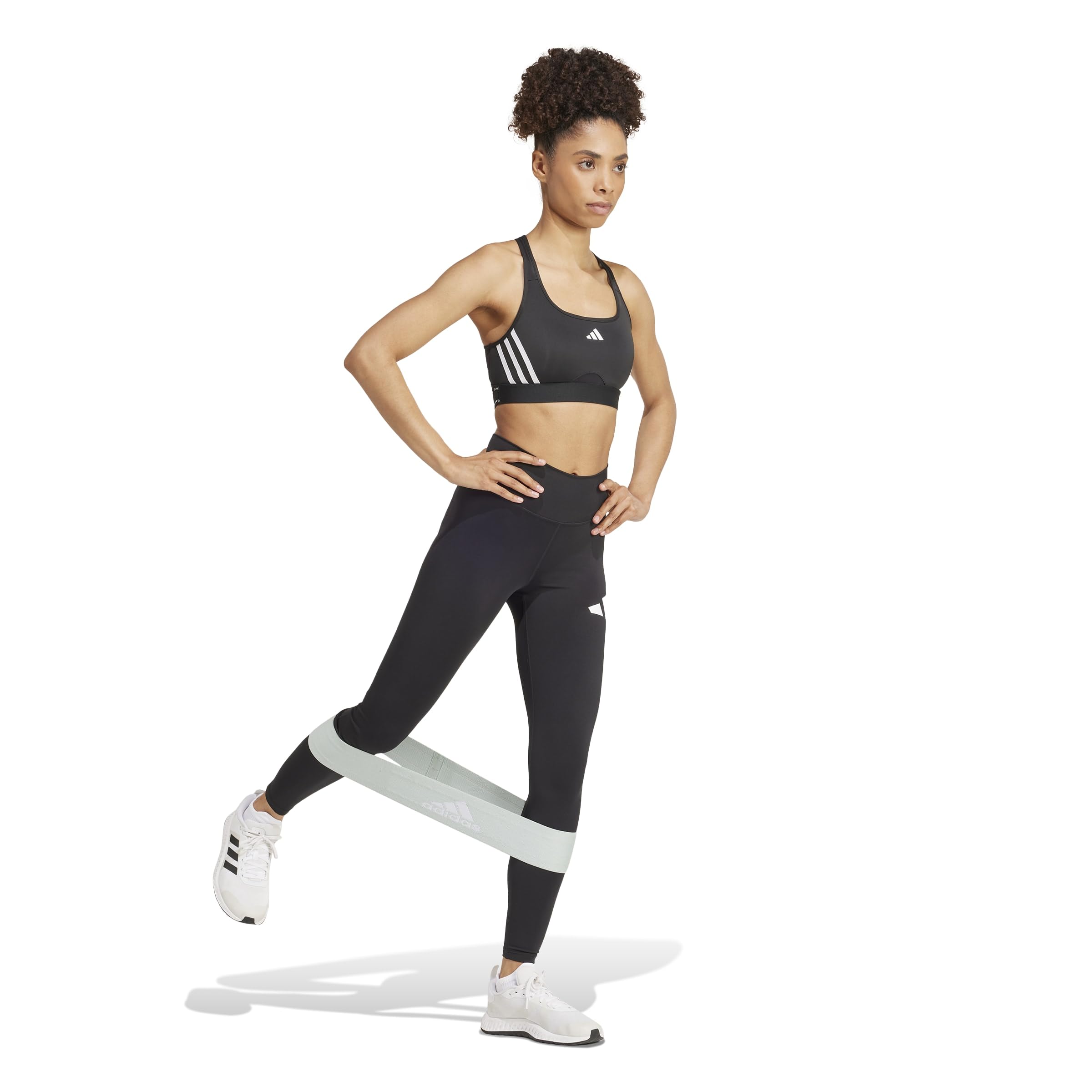 Adidas Femme PowerReact Train 3Stipes Bra