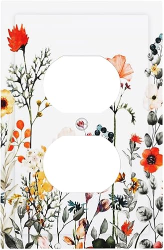 Miniatura 42 de Cubierta de Interruptor de Luz de Palanca de 1 Gang con Estampado de Bosque de Pinos Rústico Campestre, Cabaña Lodge Granero Bosque Forestal de