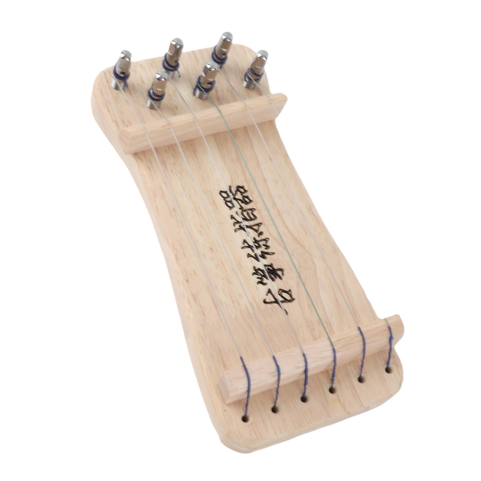 6 Strings Guzheng Finger Trainer Mini Guzheng Training Tool Musical Instrument Solid Wood Wooden Mini Guzheng Beginners Fingering Practice Tool 8.3x3.7in - Image 9