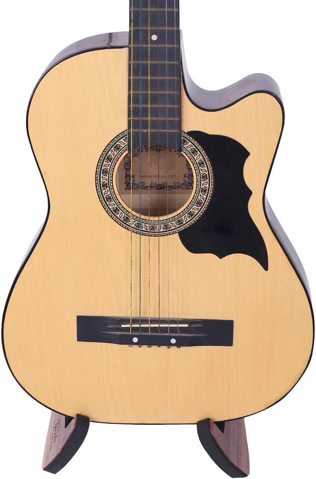 PUNK Black Walnut Wood Acoustic Guitar Stand - Portable Universal, Electric & Bass Banjo Compatible, Guitar Accessories