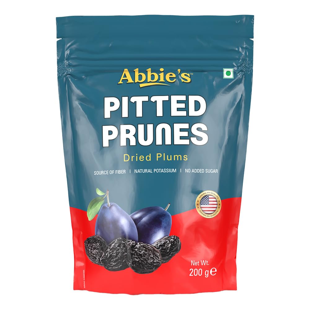 Pitted Prunes || Dried Plums 200 grams Resealable Zipper Pack || Enjoy as a snacks or in your recipes || Source of Fiber || Natural Potassium || No Added Sugar || No Added Flavor or Colour