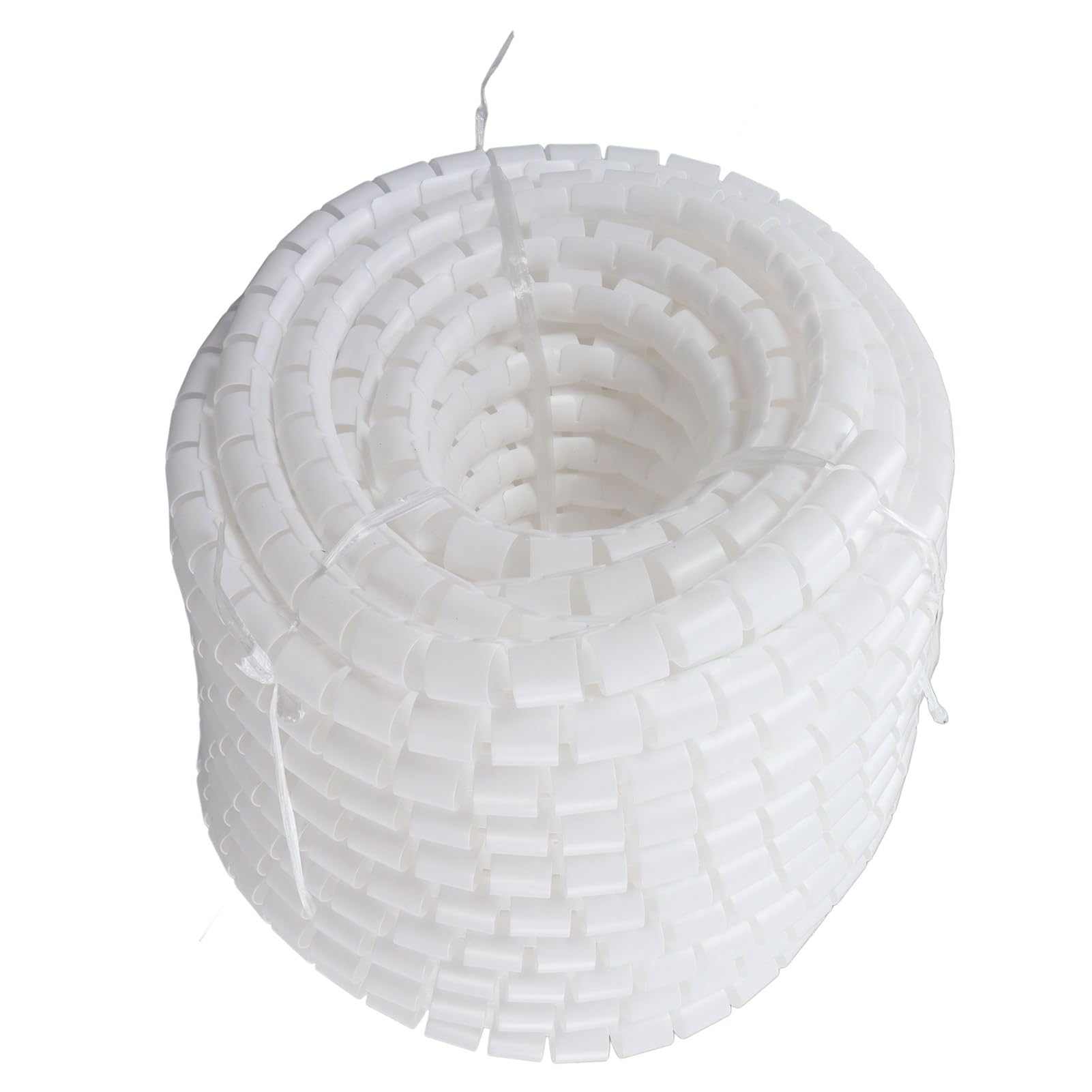 Organizzatore di Cavi a Spirale Tubo Flessibile per la Gestione dei Cavi per Uso Domestico e Industriale Bianco 1 unità (Diametro 22 mm 50 m)