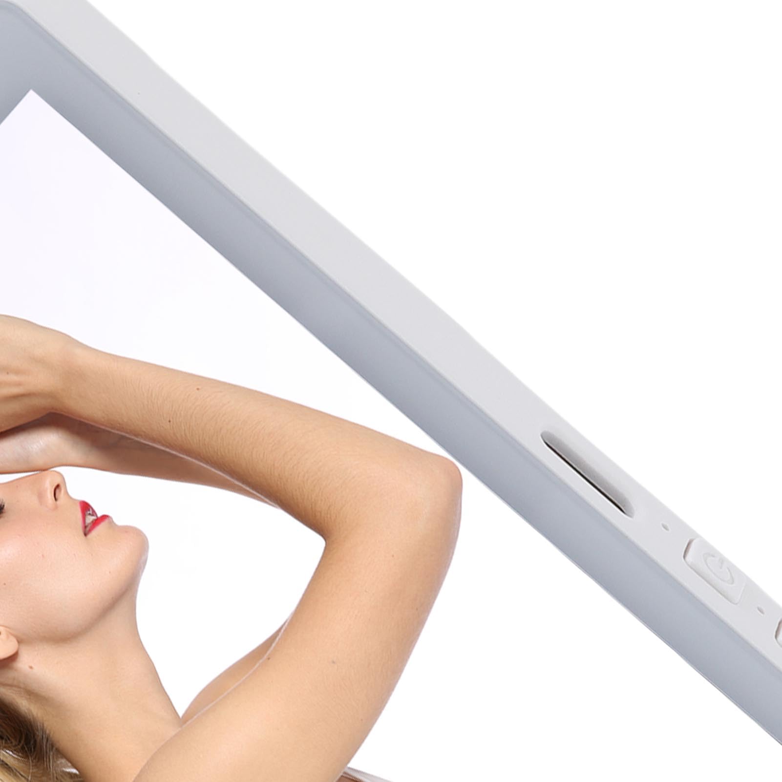 Tosuny 4in Phone Vlog Selfie Check Screen, Magnetisch Kabellos, für (White)