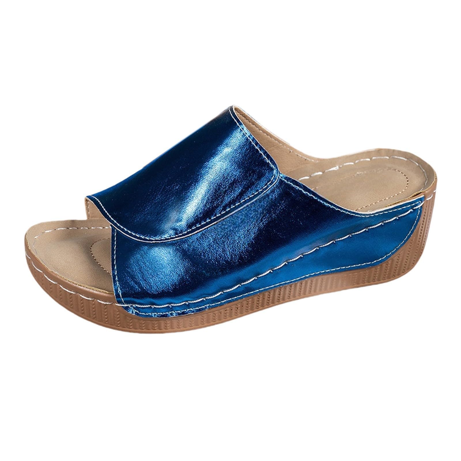 Ciabatte Donna Estive - Ladie Fashion Solid Color Exposed Toe Thick Sole Casual Sandal and Slipper Ciabatte Donna Mare Ortopediche Sandali Sabot Estivi Mare Antiscivolo