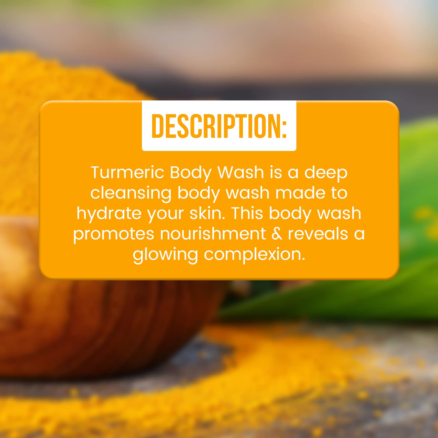 Reshma Beauty Turmeric Body Wash | Body Wash for All Skin Types & Dull Skin | Gentle Bath Wash| Hydrating & Cleansing| For Daily Use - Cruelty Free (Pack of 1), 32 fl.oz - Image 4