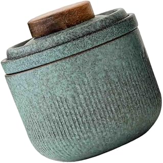 Portátil de Té de Cerámica con Filtro Automático y Taza Diseño Sencillo y Elegante Práctico para Viaje y Uso Diario Color Verde Matcha