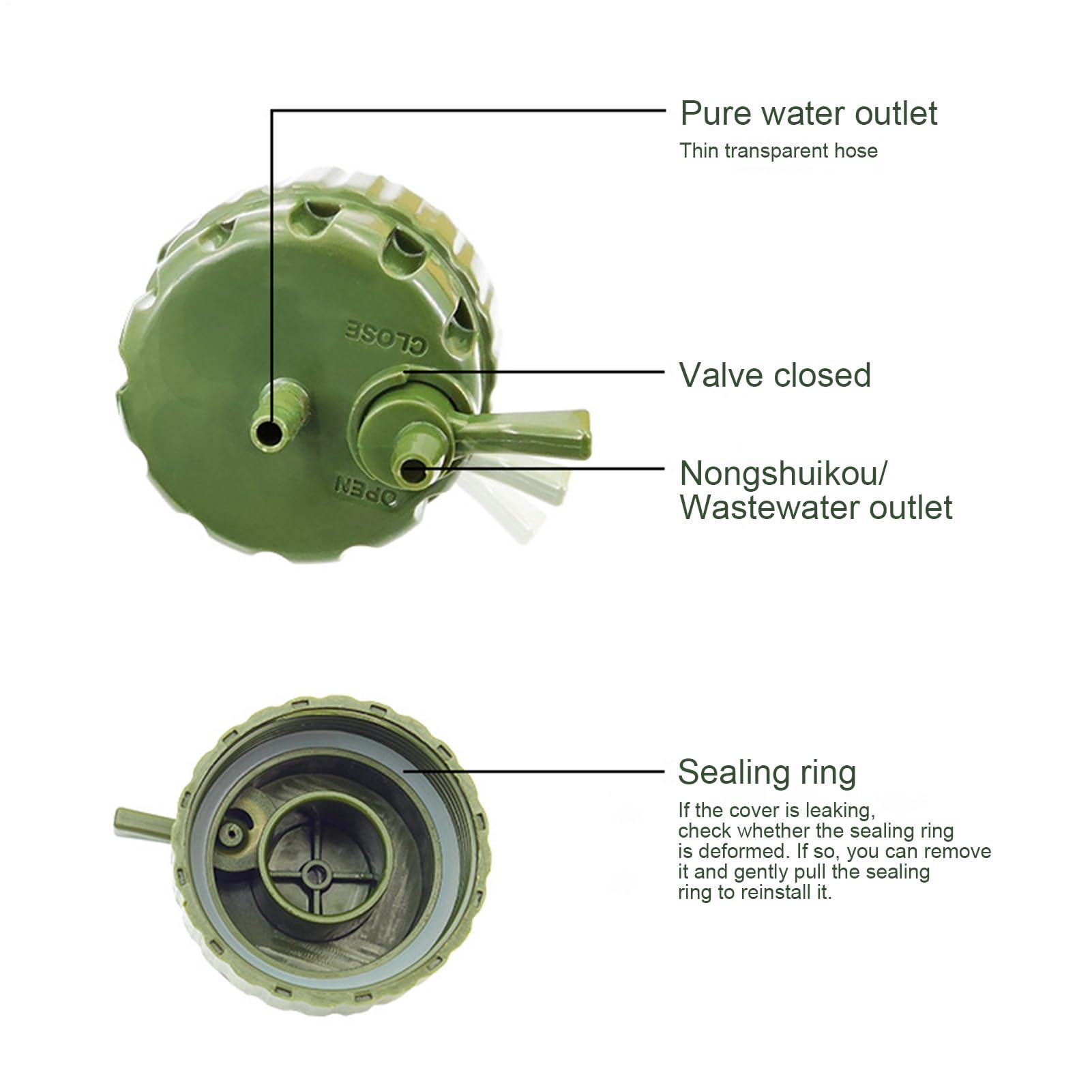 System, Wasserreinigungsgear, System, Outdoor Survival Water Filter | Compact Water Cleaner Device, Camping Water Filter, für Camping