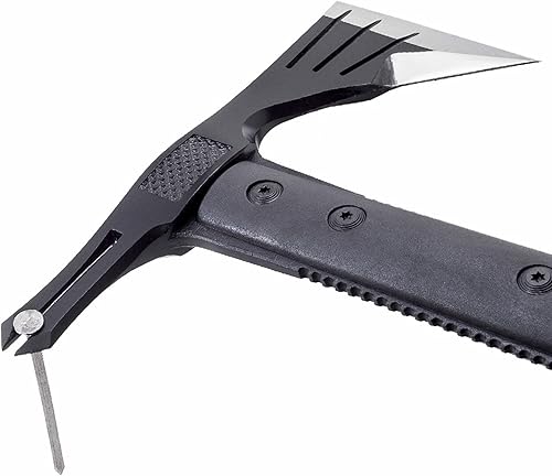 Miniatura 5 de SOG Survival Hawk SK1001-CP cabezal de hacha negra con carcasa dura con sacaclavos cabeza de martillo iniciador de fuego mango GRN funda de nylon