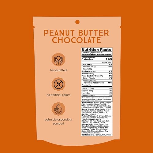 Miniatura 2 de Chunk Nibbles Racimos de bocadillos de chocolate con mantequilla de maní, golosinas gourmet dulces y saladas con pretzels, cacahuetes y cuadrados de