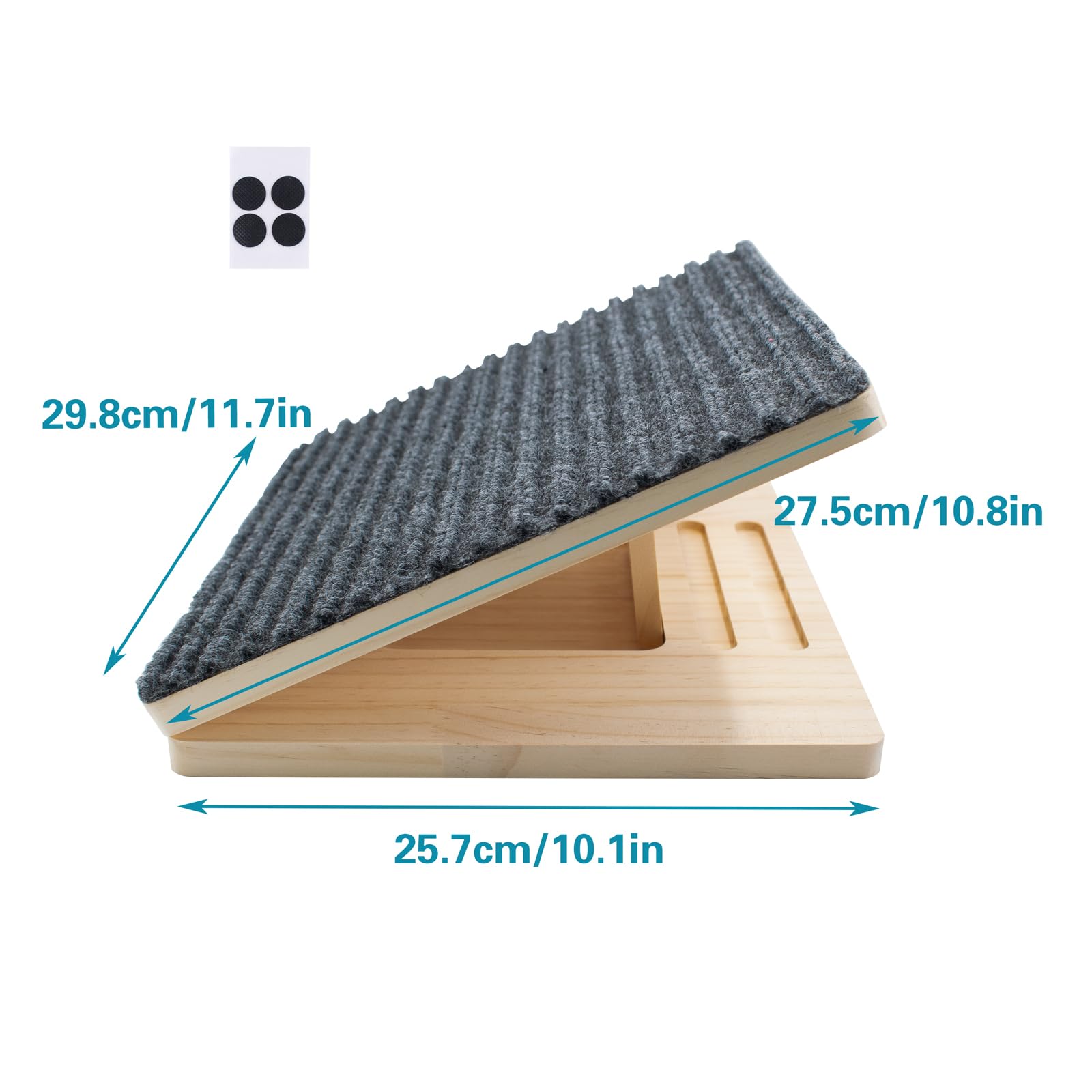 Rampe pour Chien en Bois pour Escaliers, Réglable avec Surface Antidérapante, Rampe d'Aide Pliable pour Petits Chiens et Chats