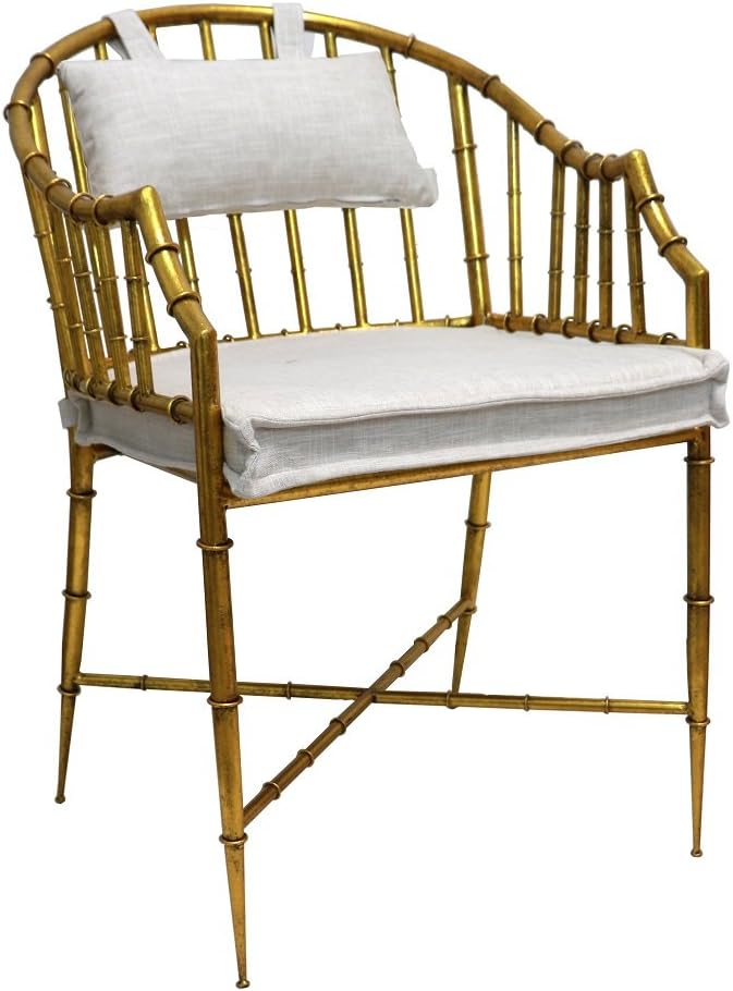Countess Chair, White/Gold