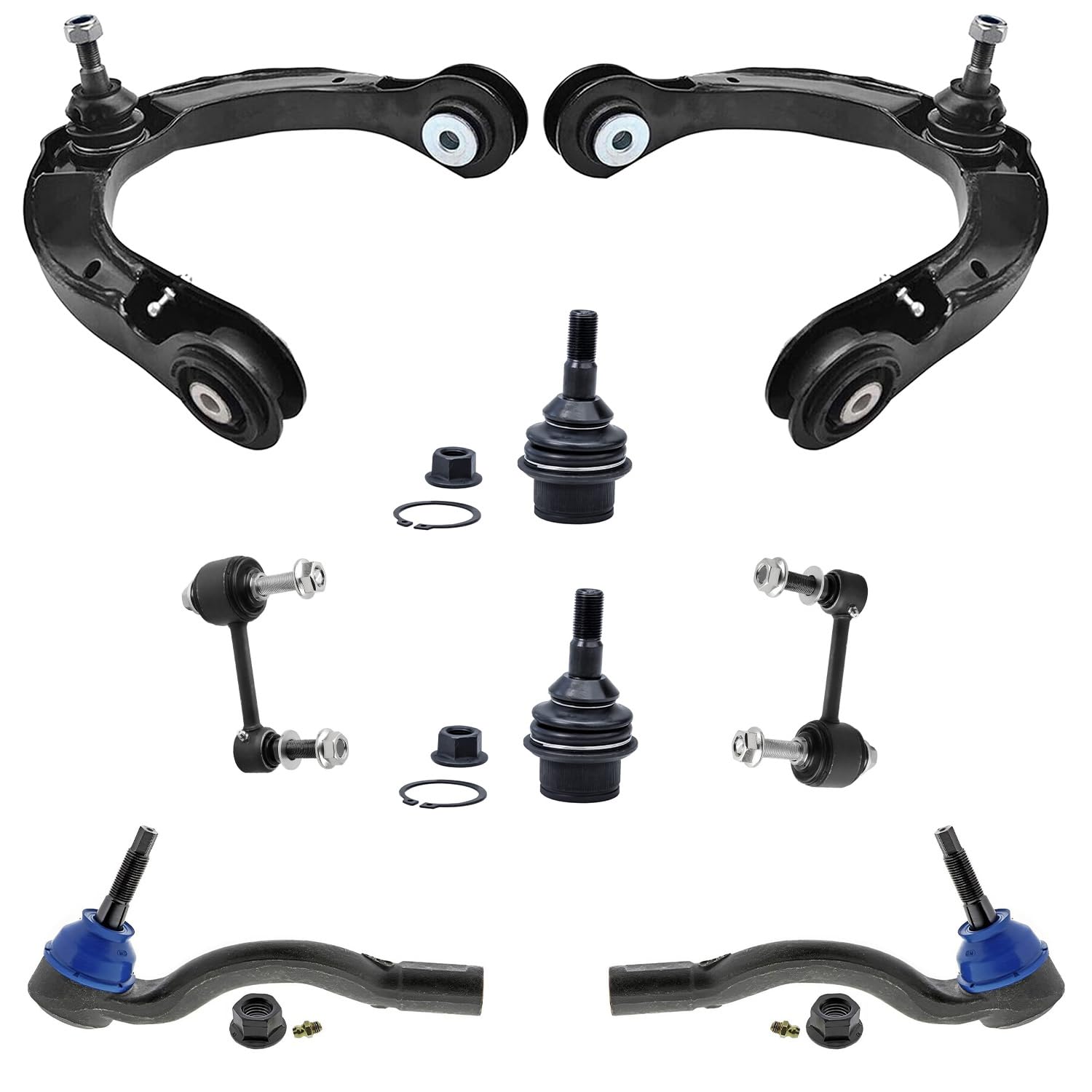 Detroit Axle - 8pc Front End Kit for 16-20 Dodge Durango Grand Cherokee