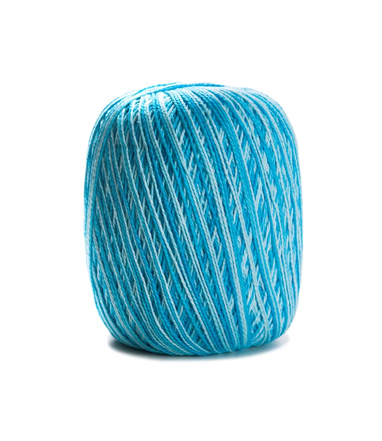 Image of CIRCULO Anne Yarn for Crocheting & Knitting, 100% Mercerized Brazilian Virgin Cotton, Soft Fingering Weight, 547 Yds, 5.19 Oz - Color 9113 Fall