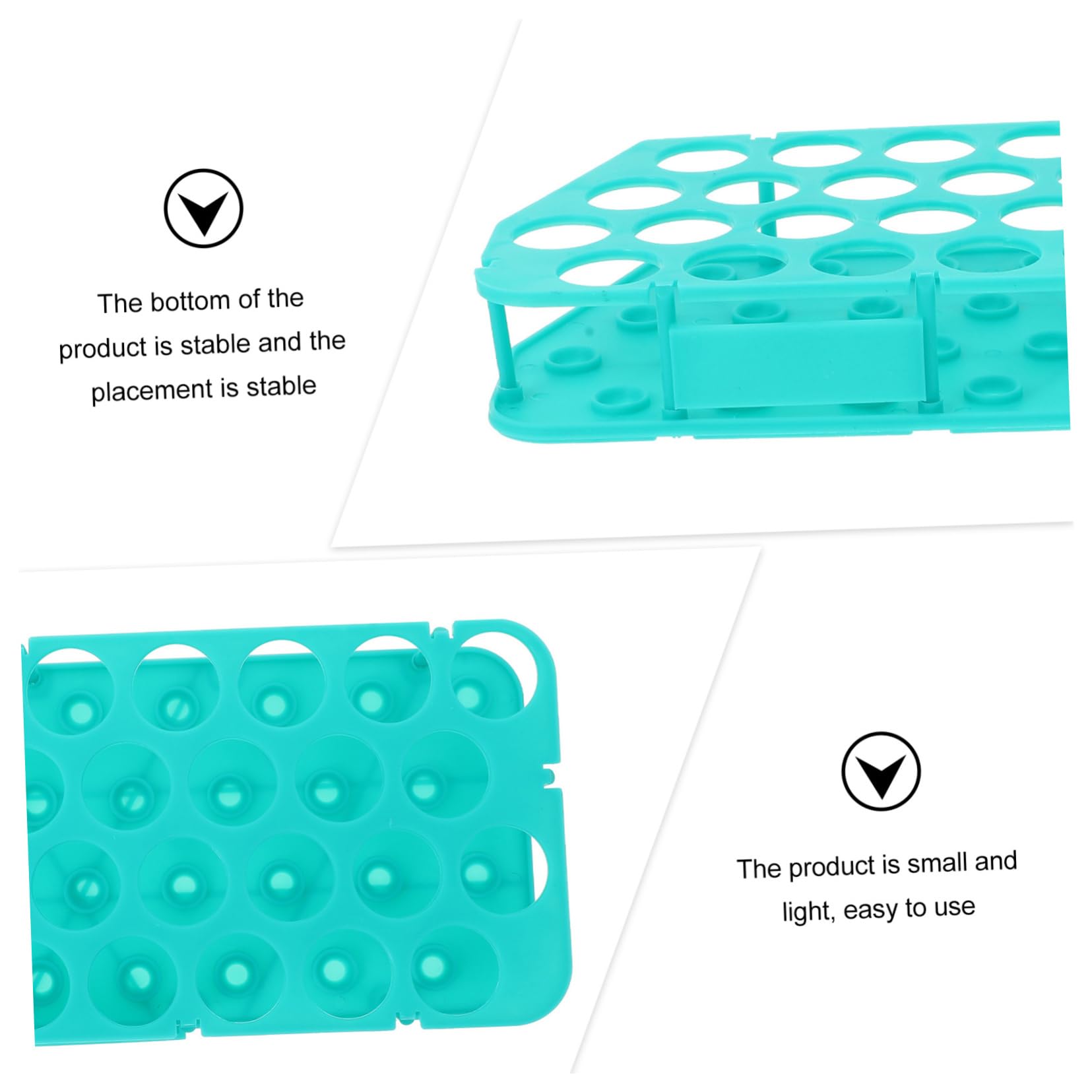 CIYODO 1pc Rack Test Tube Rack Stand Test Tube Storage Rack Microcentrifuge Tube Holder Tool Stand Empty Test Tube Stand Test Tube Holder Plastic Green
