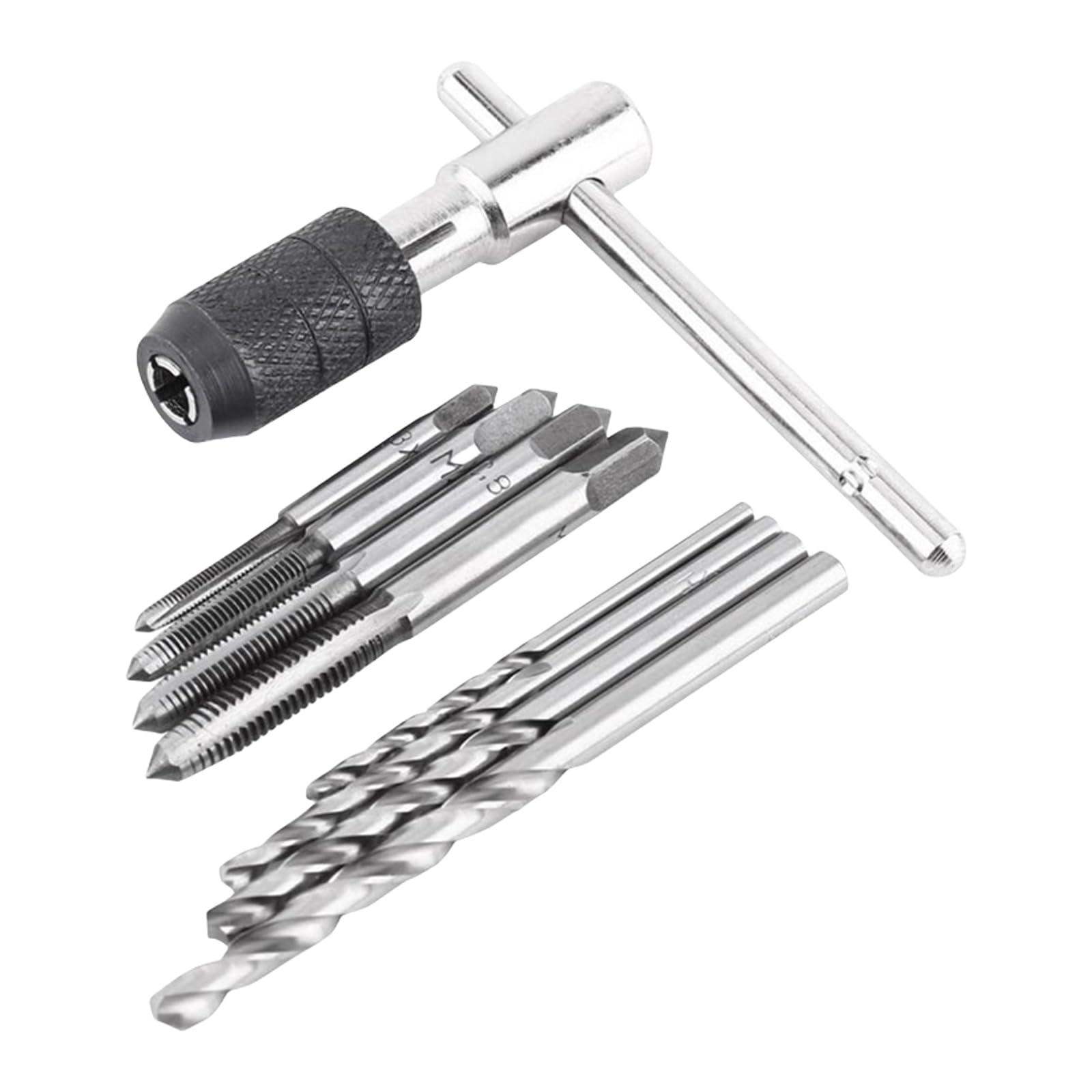 9pcs T Handle Tap Wrench Set Furniture Assembly Tap Wrench Comprehensive Tool Set for Metalworking & Automotive Repairs T Handle