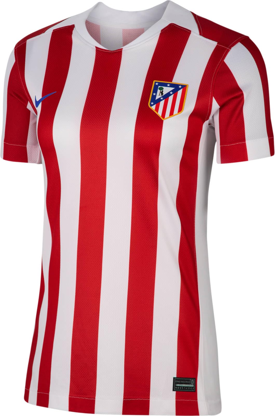 Camiseta de fútbol réplica Atlético Madrid 2025/26 Stadium Home Nike con tecnología Dri-FIT para Mujer, HJ5089