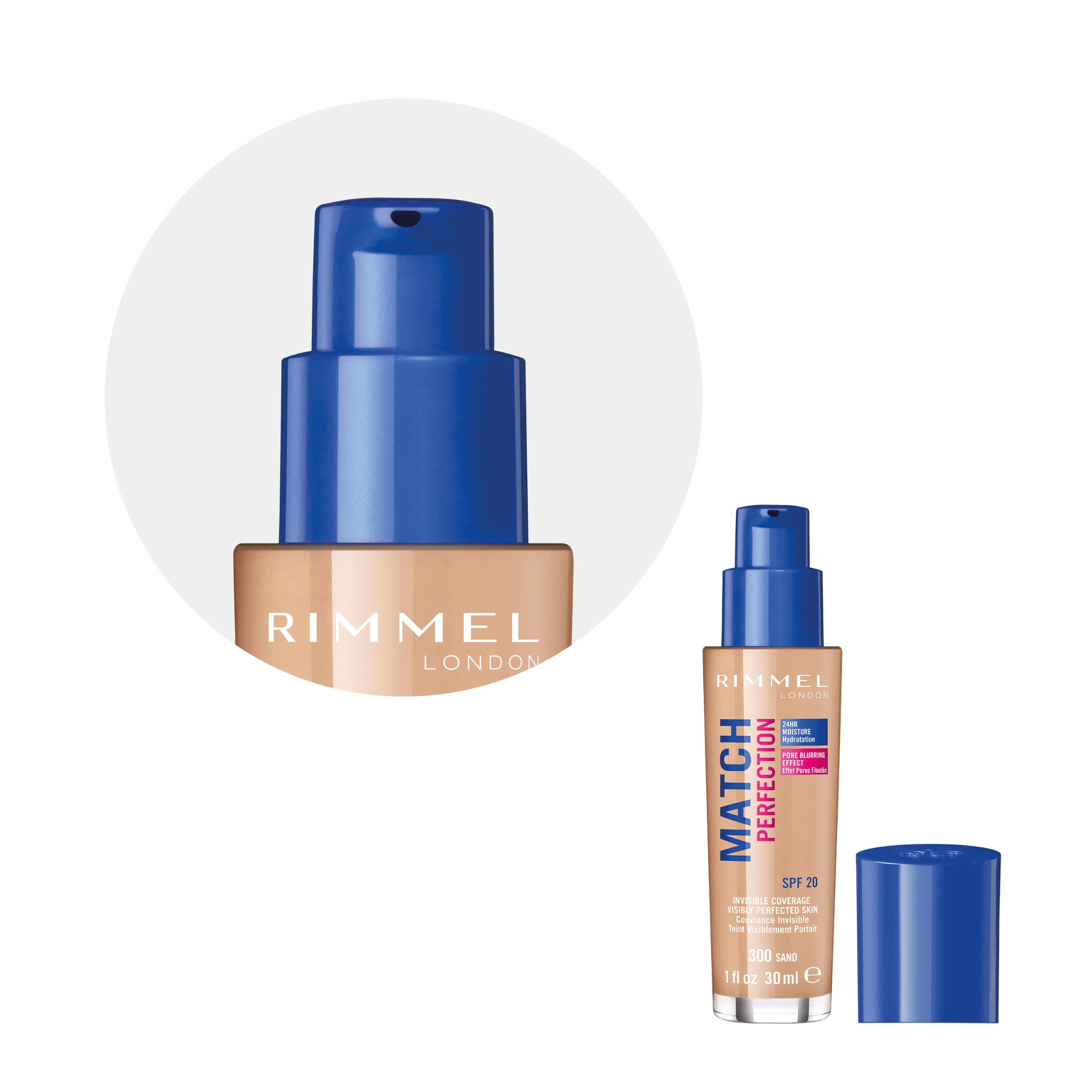 Rimmel Match Perfection Podkład, 300 Sand, 30 ml