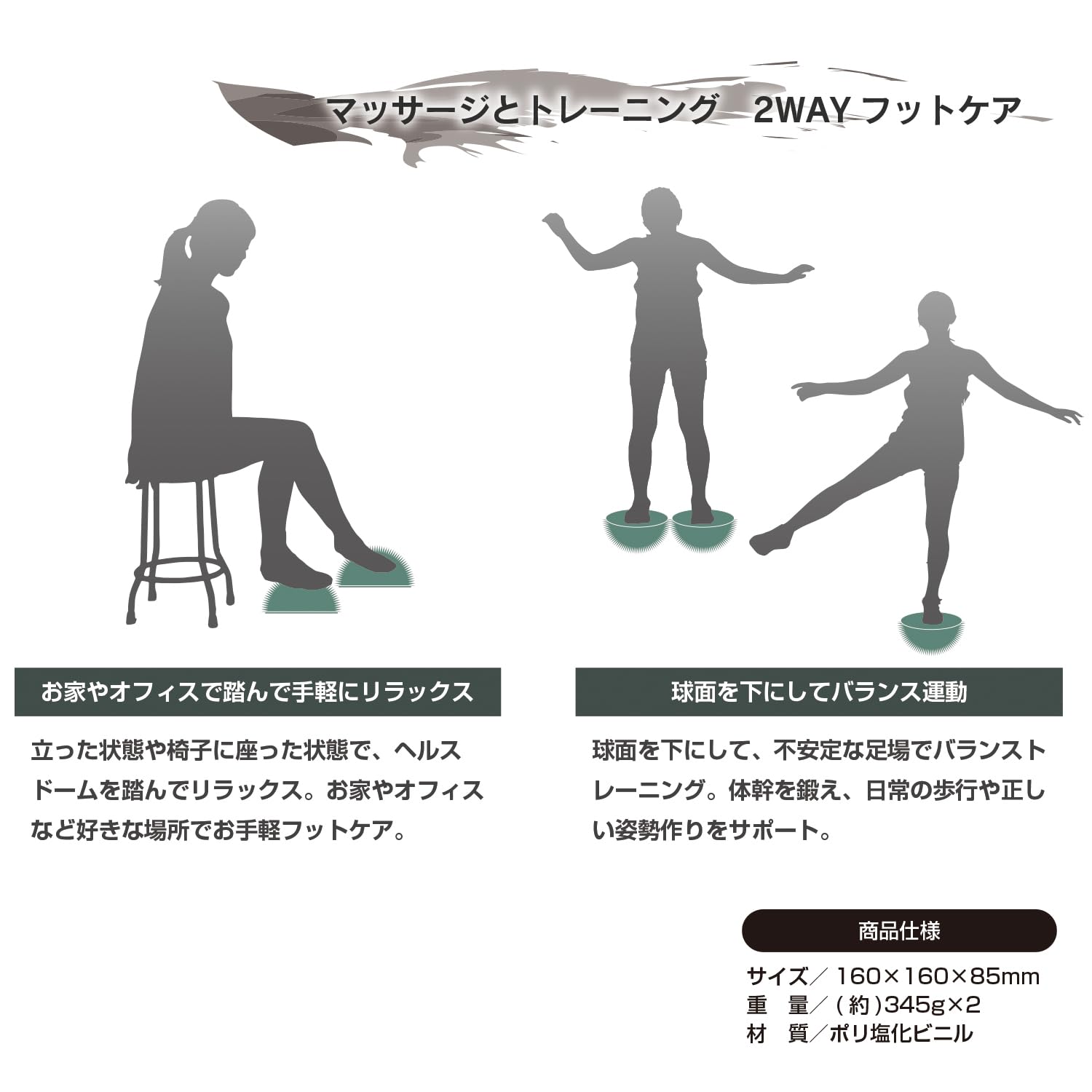 Amazon | IRONMAN CLUB(鉄人倶楽部)フット ヘルス ボール KW-843GR