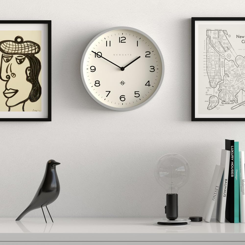 NEWGATE® Number Four Echo wall clock, Grey, 30 x 30 x 4.5 cm - Image 3