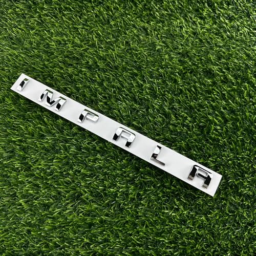 Image of Pair Set Impala Front Door Emblem 3D Letter Badge Nameplate Replacement for 2014-2020 Impala (Chrome)