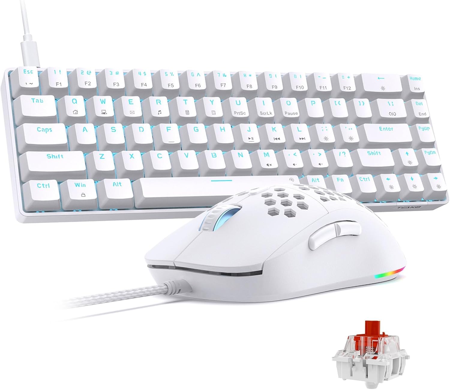 misamoෆ˚* Amazon.com: TMKB Falcon M1SE and T68SE，Gaming Mouse and 60