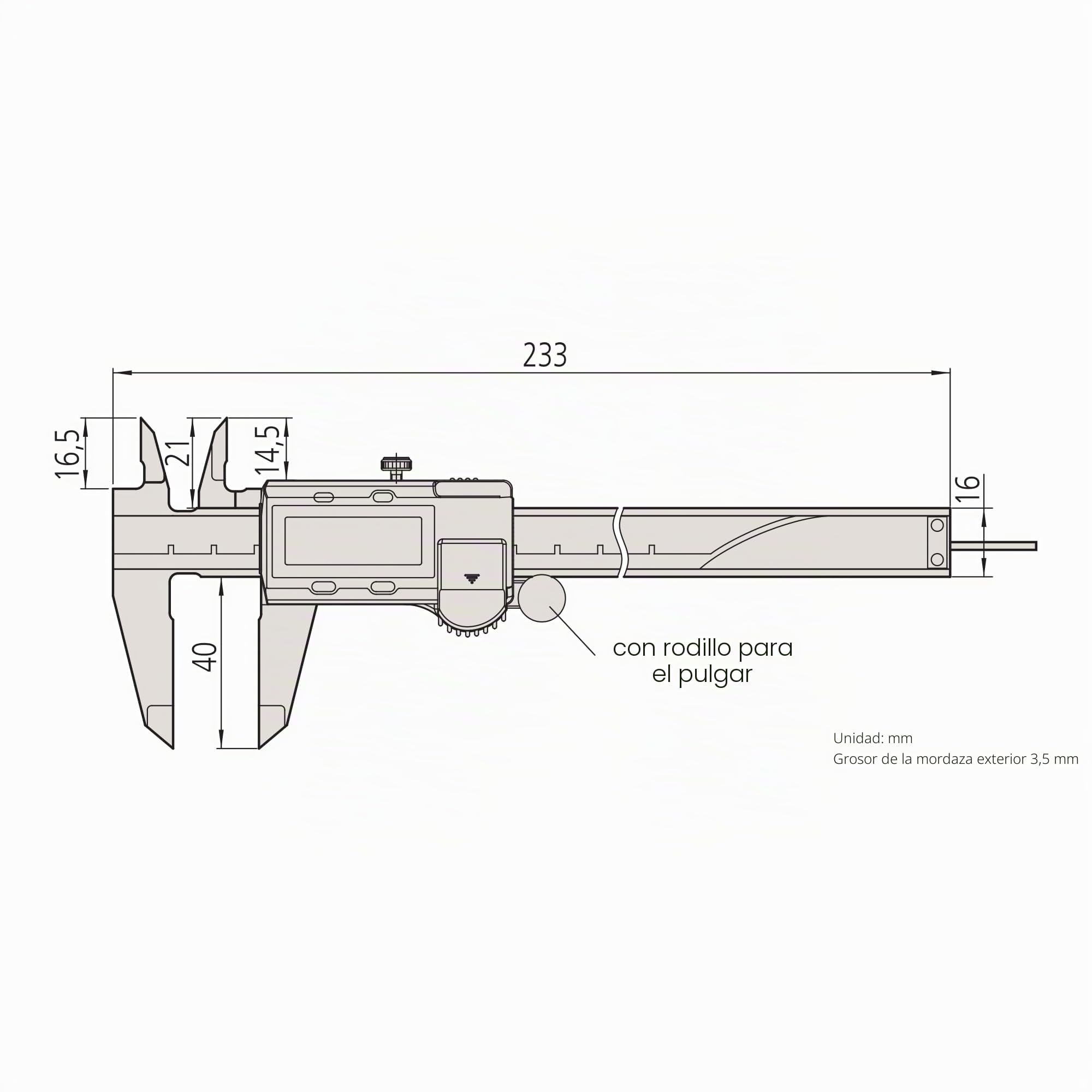 Mitutoyo 500 – 158 – 30 Digimatic Calibre Vernier (