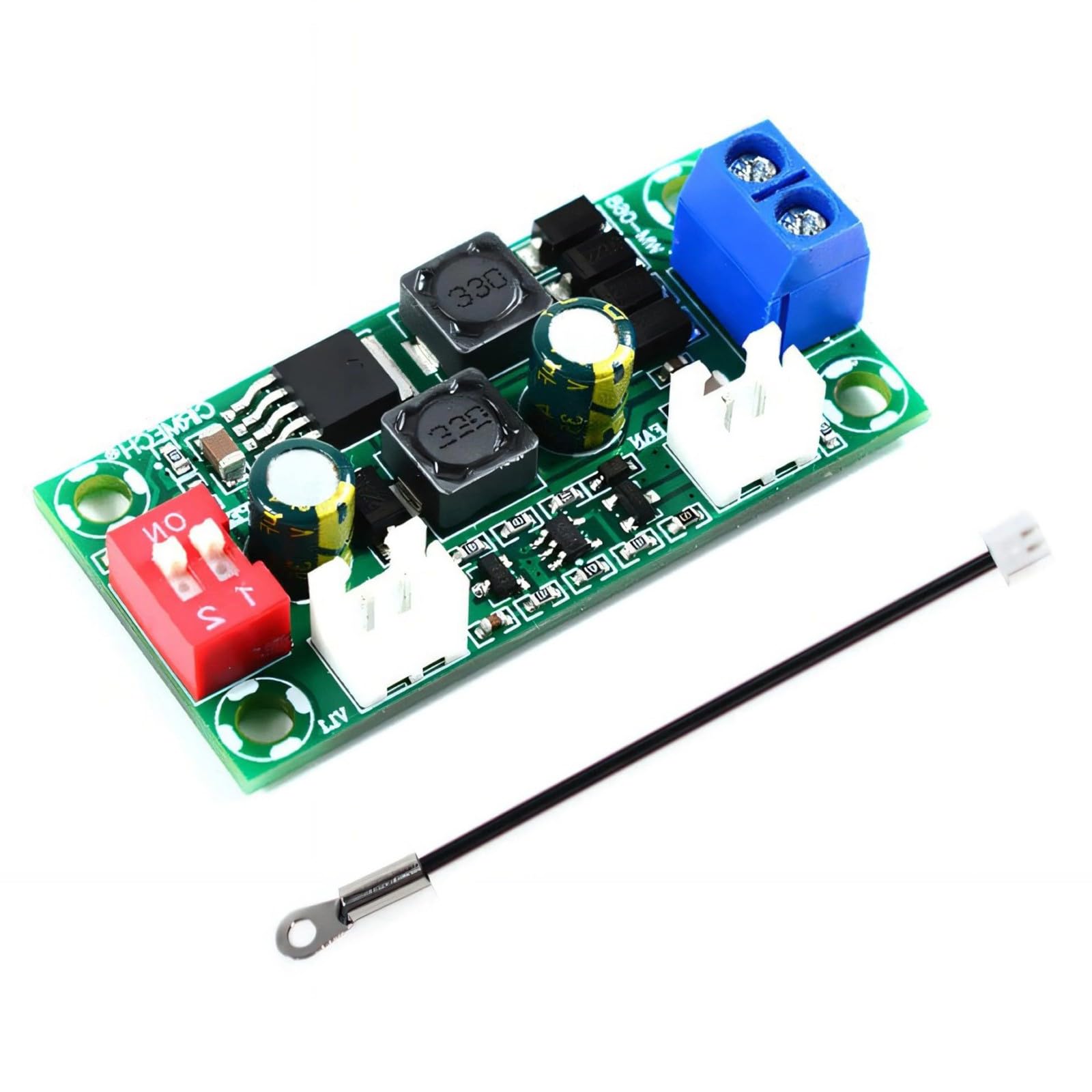 5V 12V 24VDC Fan Speed Controller Module with Automatic Temperature Control for Computer Cooling Electronic Fan Speed Regulator
