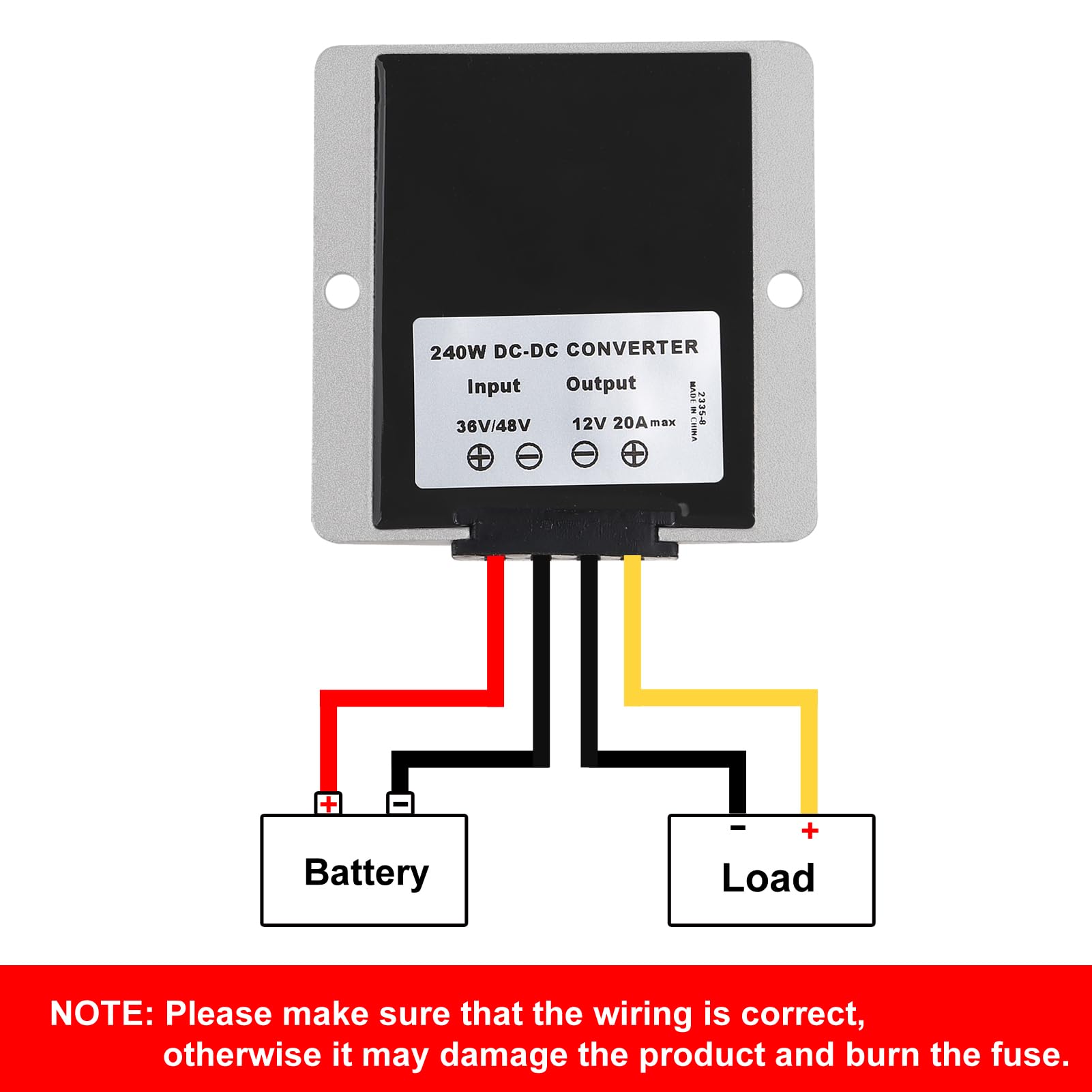 Amazon.com: DC 36V/48V to 12V Step Down 20A 240W DC to DC Buck