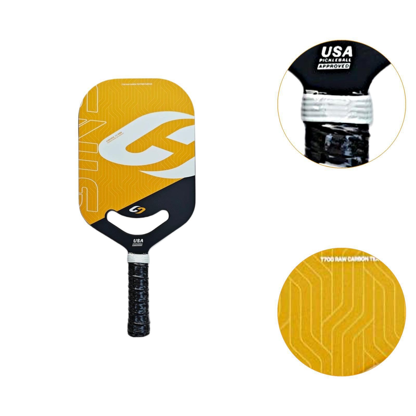 Racchetta da Pickleball Leggera e raffinata in Fibra di Prima | progettata per colpi precisi che migliorano la precisione e il controllo del colpo. La cavità della racchetta da pickleball