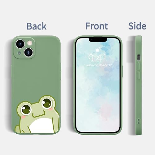 Miniatura 9 de Funda de teléfono divertida de dibujos animados para iPhone 13 Emvergonzado Boy Funda de silicona líquida de gel suave de goma duradera mate