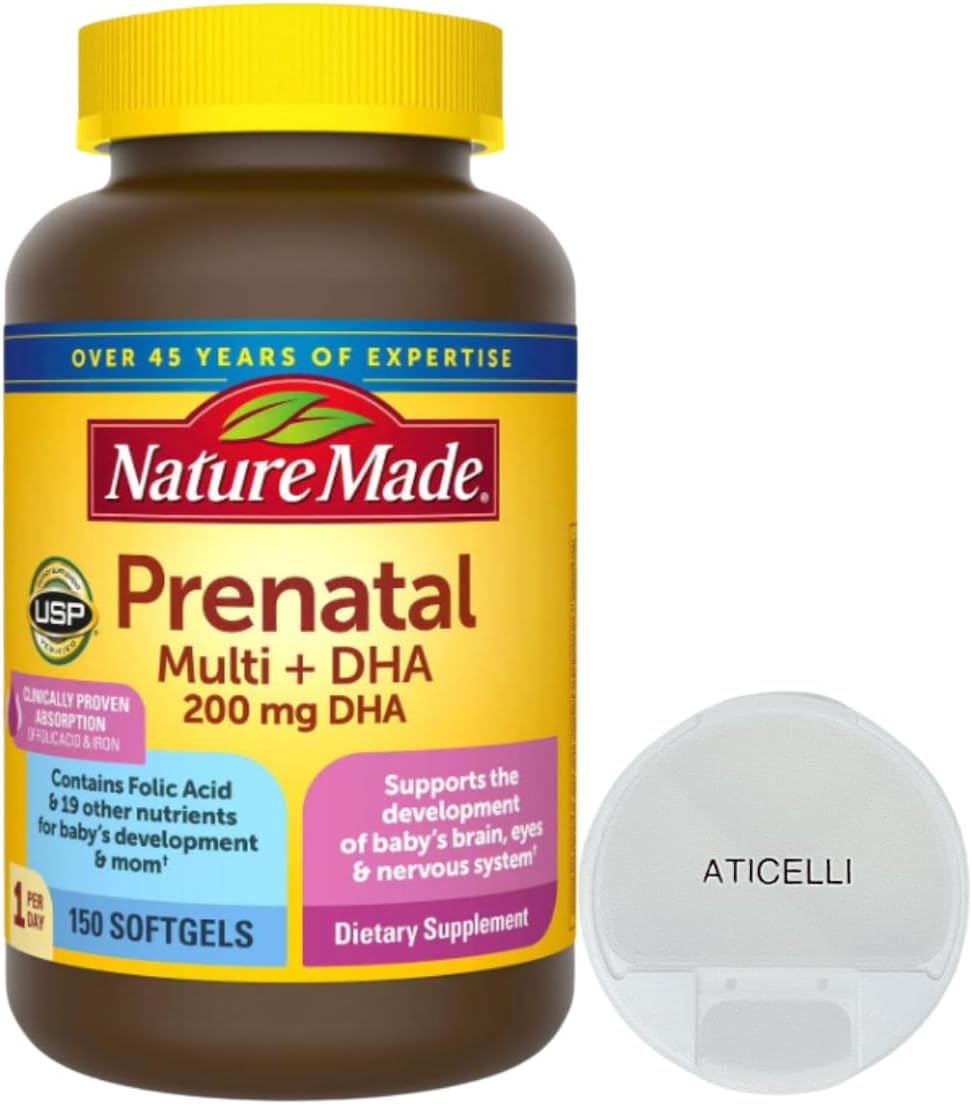ATICELLI Set! Nature Made Multi, Prenatal Vitamins with DHA
