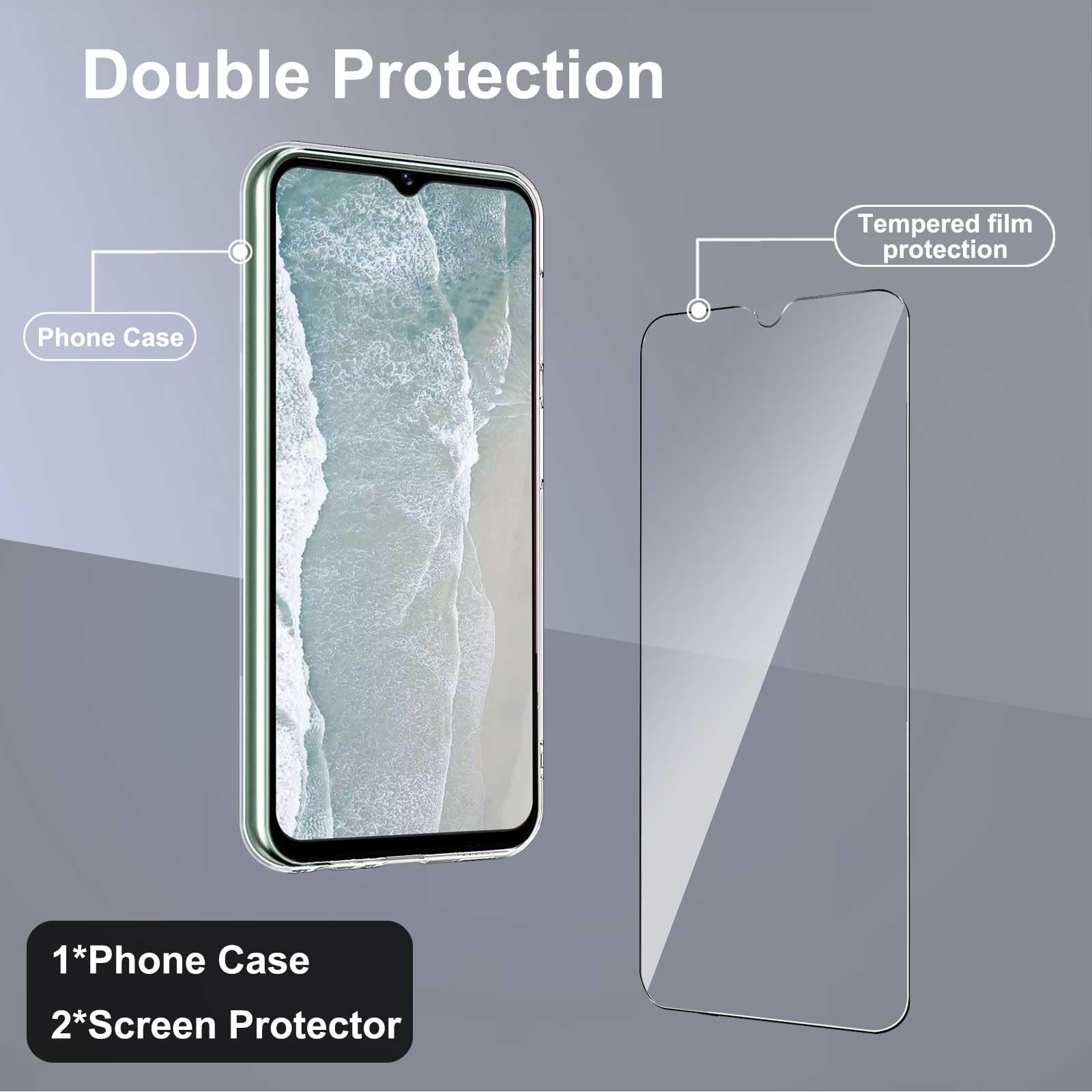 Protection D'écran Verre Trempé OUKITEL C31 Pro 2pc, Résistant Aux