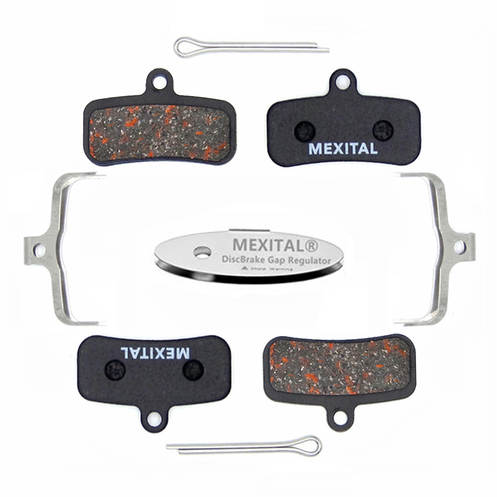 MEXITAL 2 Pairs Bike Brake Pads, Disc Brake Pads fit for Shimano Saint BR-M810 M820 XTR BR M9120, Zee BR-M640 MT420 MT501 MT520, Deore XT BR M8020 M8120 M6120 SLX, Tektro HD M745 TRP G-Spec,Quadiem