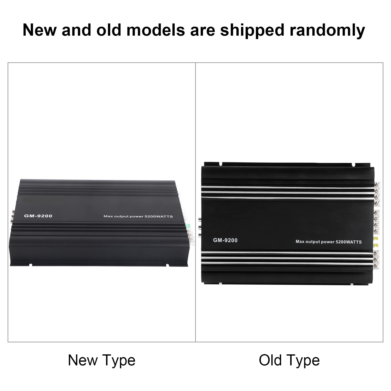 Amplificateur éréo de voiture, 5200W amplificateur de puissance o 4 canaux 12V noir en alliage d'aluminium Auto voiture Hifi éréo ampli syème o de voiture