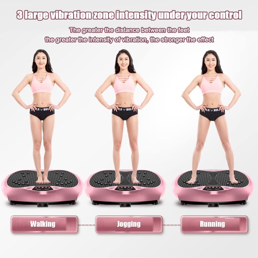 Máquina de Ejercicio con Placa vibratoria Máquina de vibración for Todo el Cuerpo for Adelgazar el Cuerpo, aliviar la tensión Muscular con Control remoto/999 Niveles