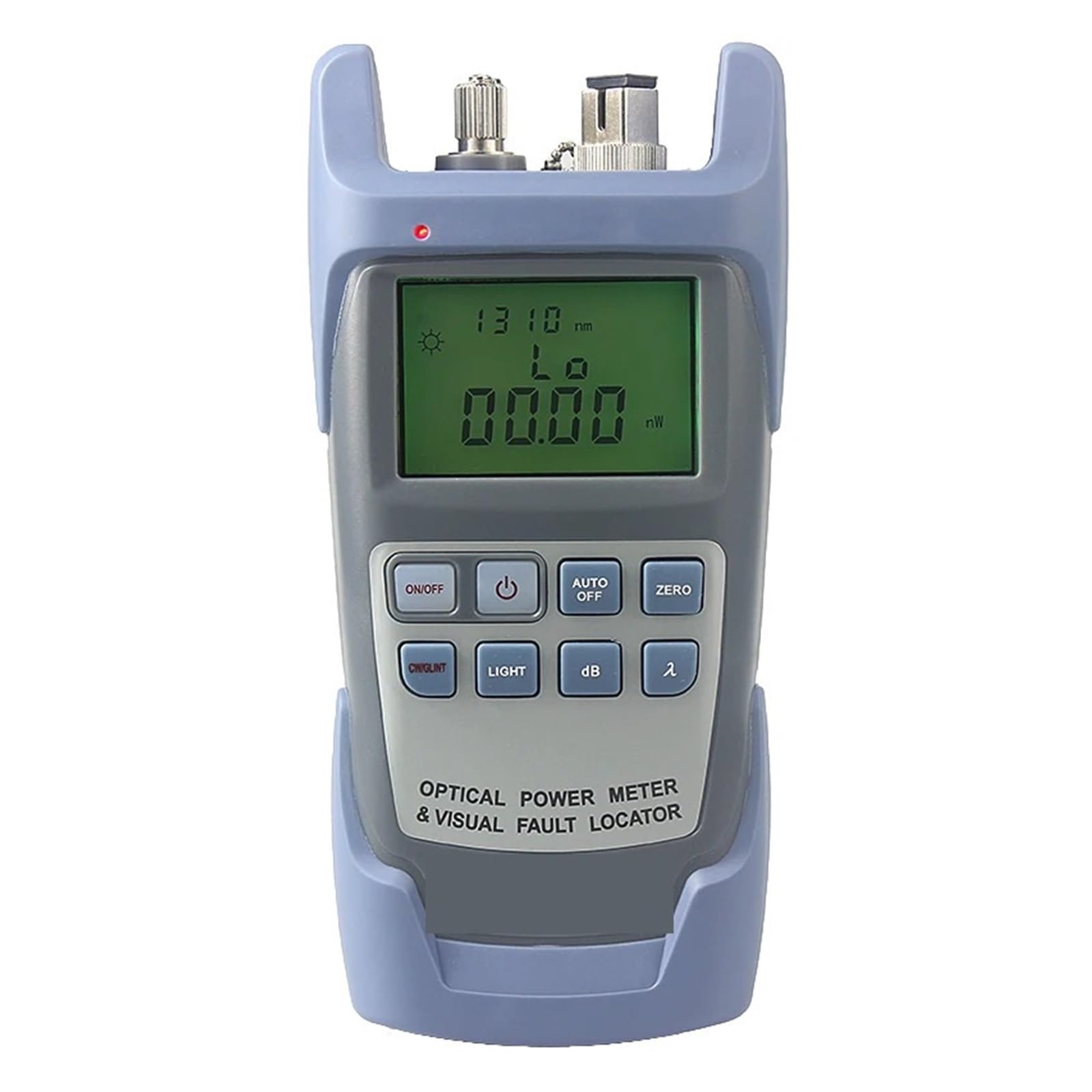 Fiber Tester, All-in-ONE Optical Power Meter with Visual Fault Locator Optical Fiber Tester 5KM 10km 1MW 10MW