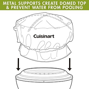 Cuisinart CHC-801 Cleanburn Fire Pit, Durable Rip-Resistant Polyester (Cover Fits COH-800)