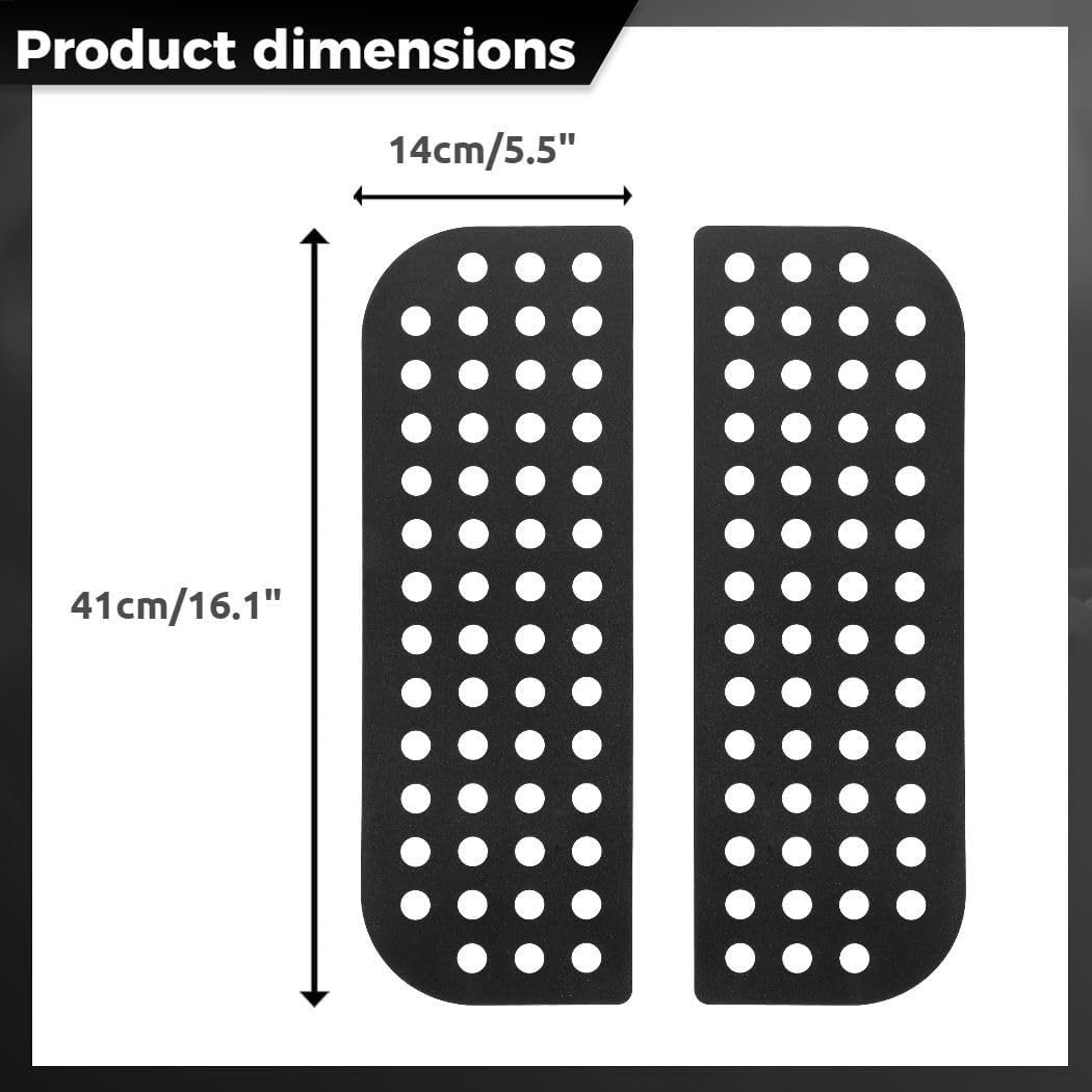 1 Pair Jl Rear Door Window Decals, Aluminum Alloy Car Window Panel Covers, Glass Trim for Rear Doors