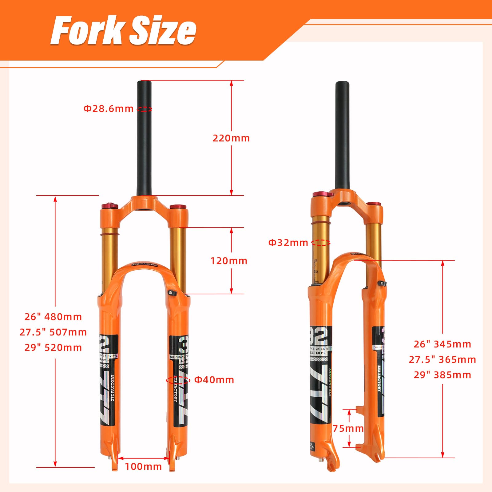 Amazon.co.jp: MTBフォーク マウンテンバイク フォーク 26/27.5/29
